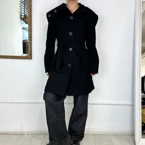 2000's sisley wool trench coat