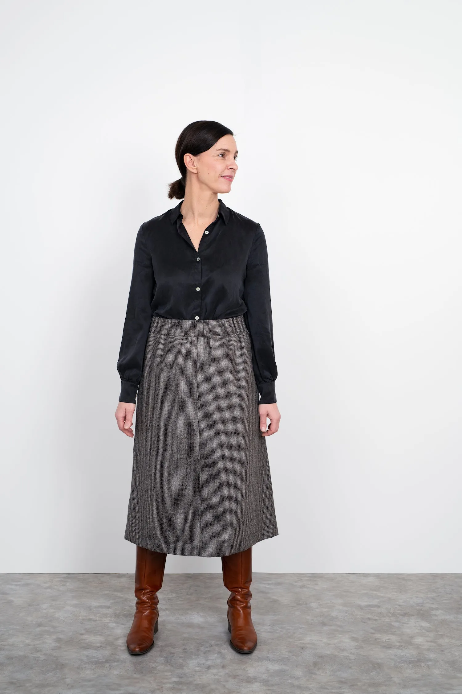 A-Line Midi Skirt