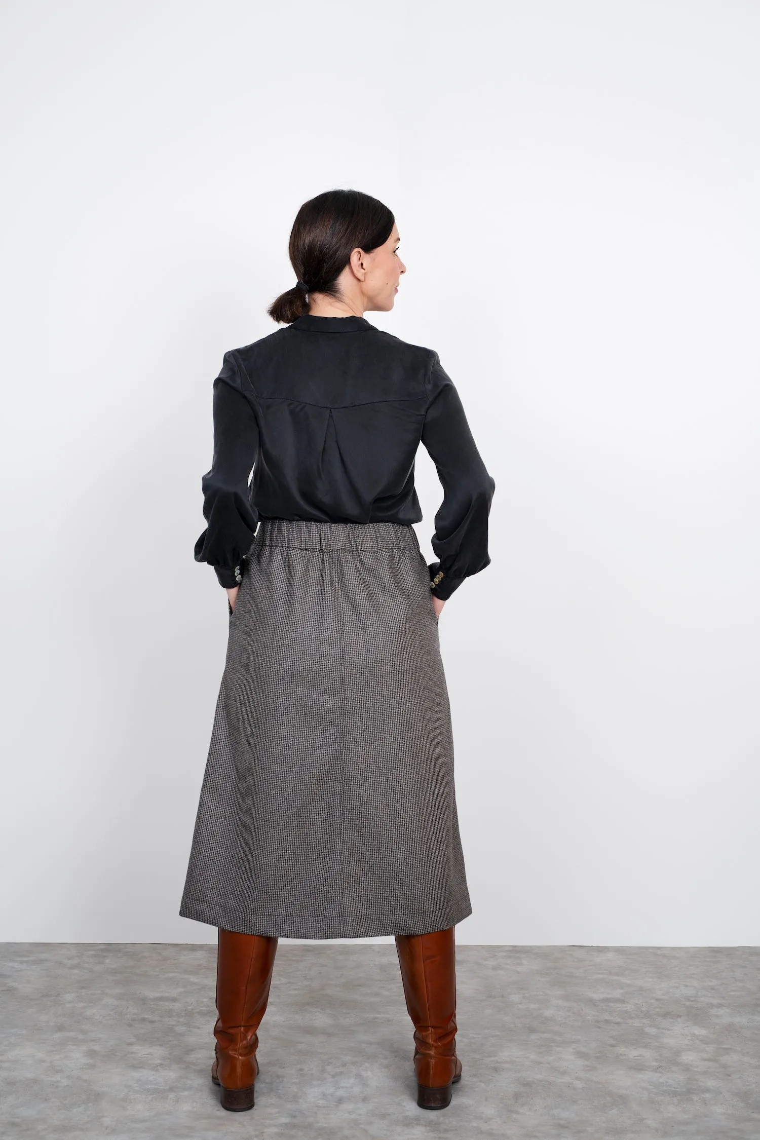 A-Line Midi Skirt