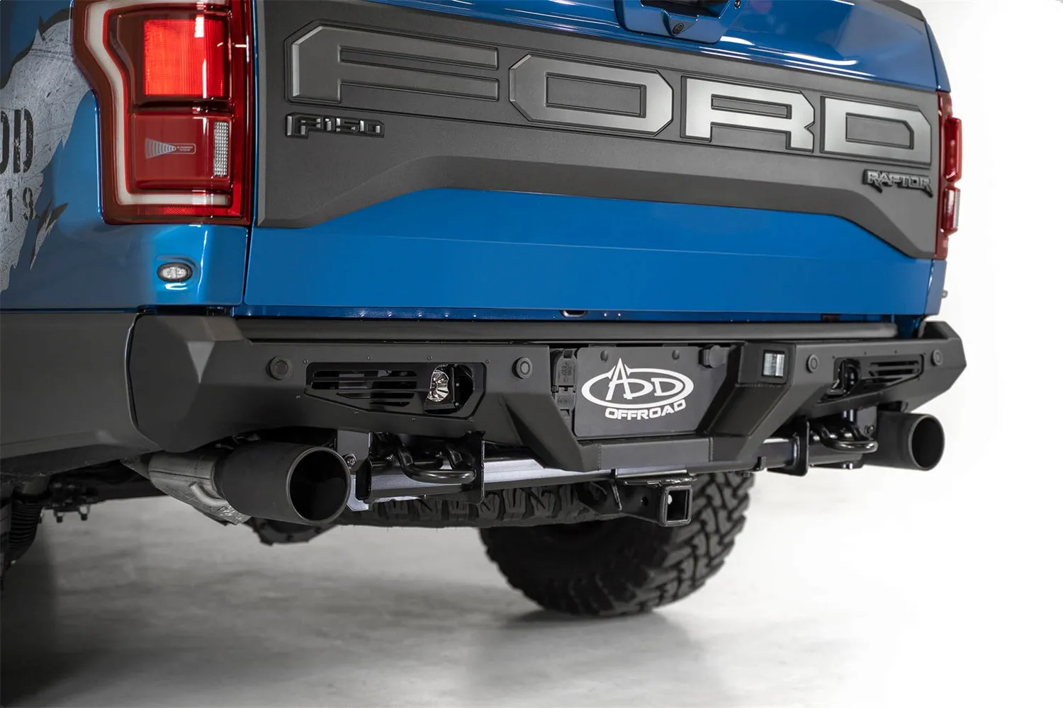 Addictive Desert Designs R110011370103 Bomber Rear Bumper; Hammer Black;