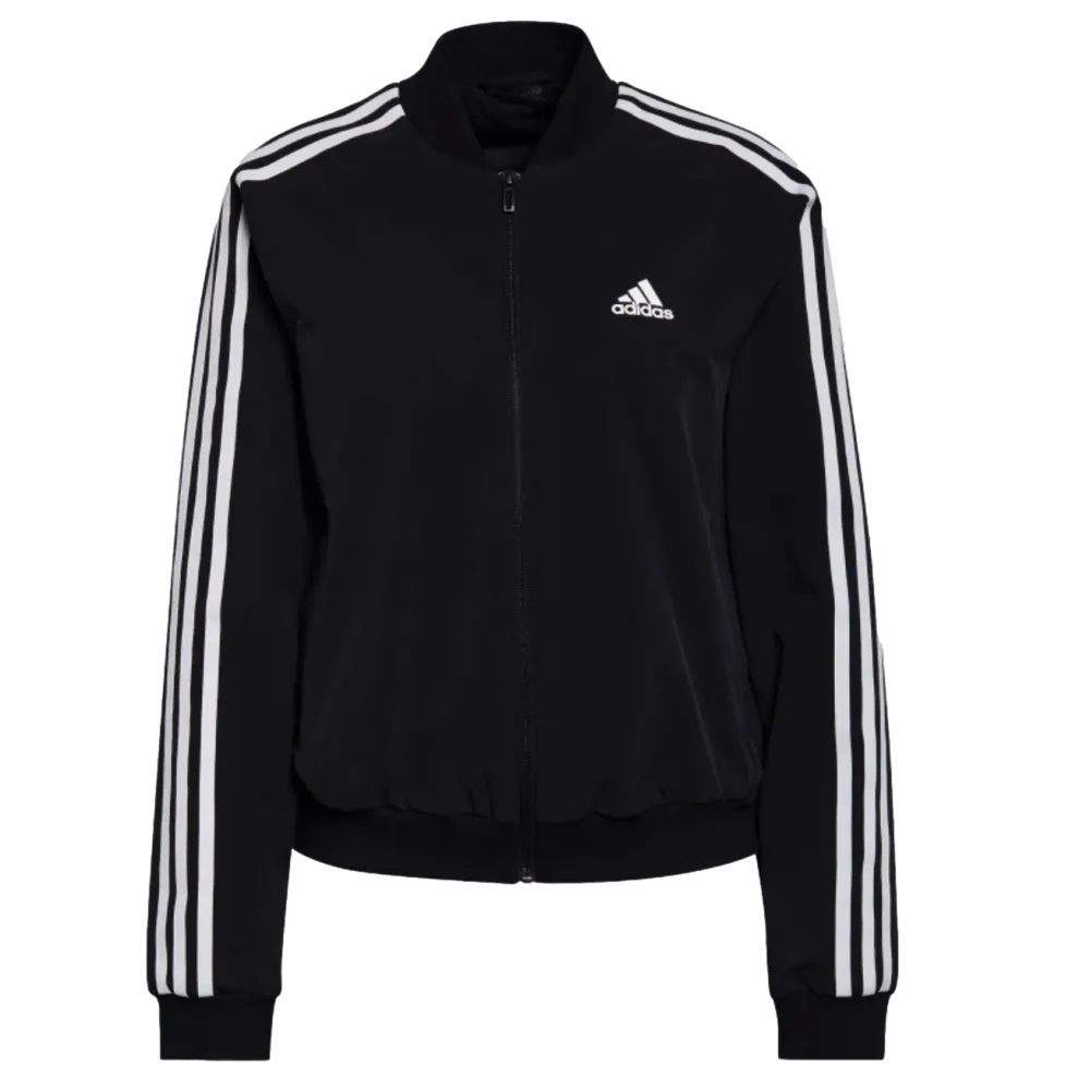 Adidas Essentials 3 Stripe Woven Womens Track Jacket