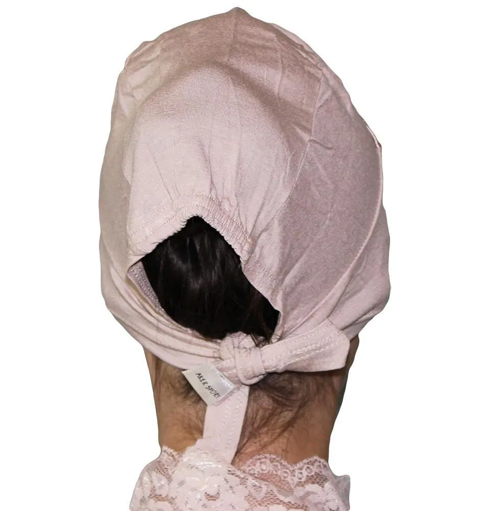 Aker Satin Bonnet Underscarf - Light Beige