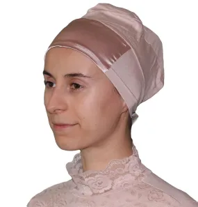 Aker Satin Bonnet Underscarf - Light Beige