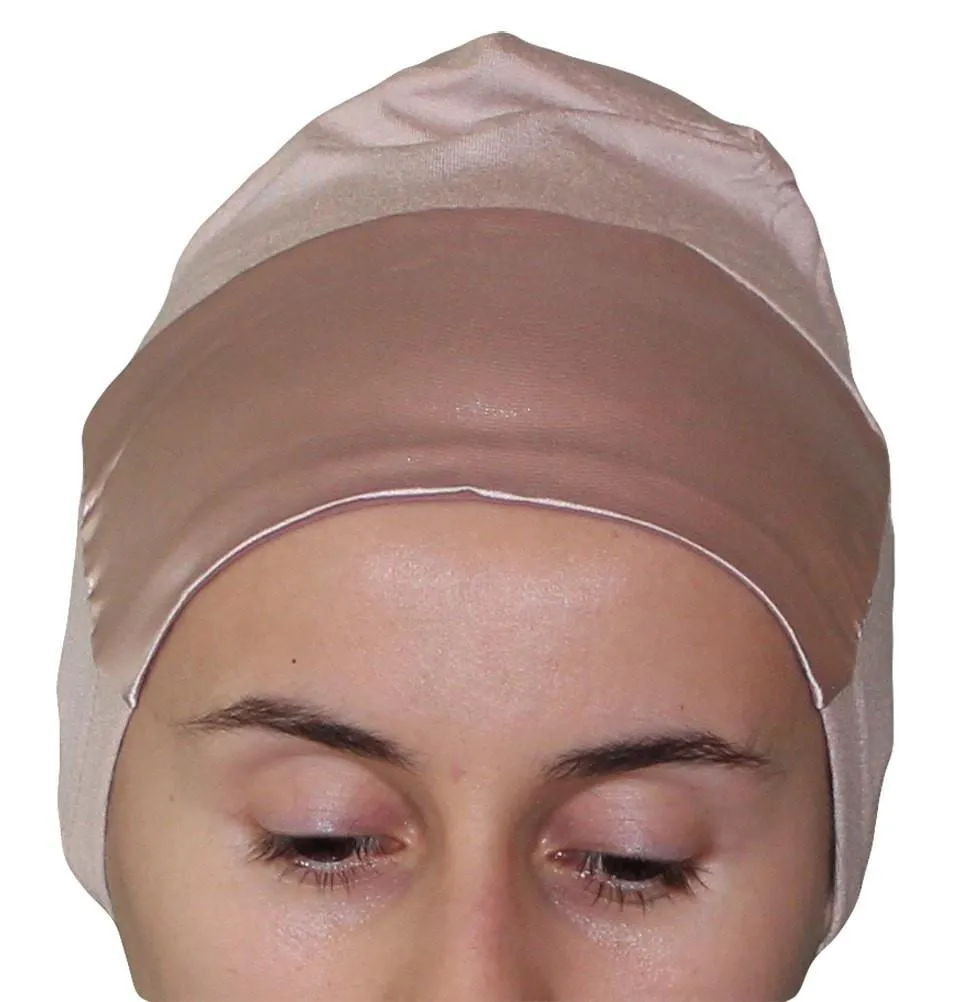 Aker Satin Bonnet Underscarf - Light Beige