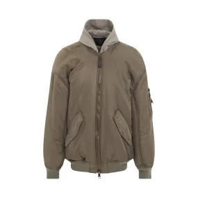 All In Bomber Jacket in Dark Beige