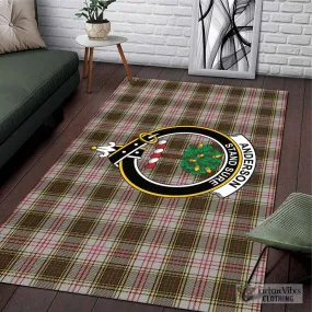 Anderson Dress Tartan Area Rug with Family Crest