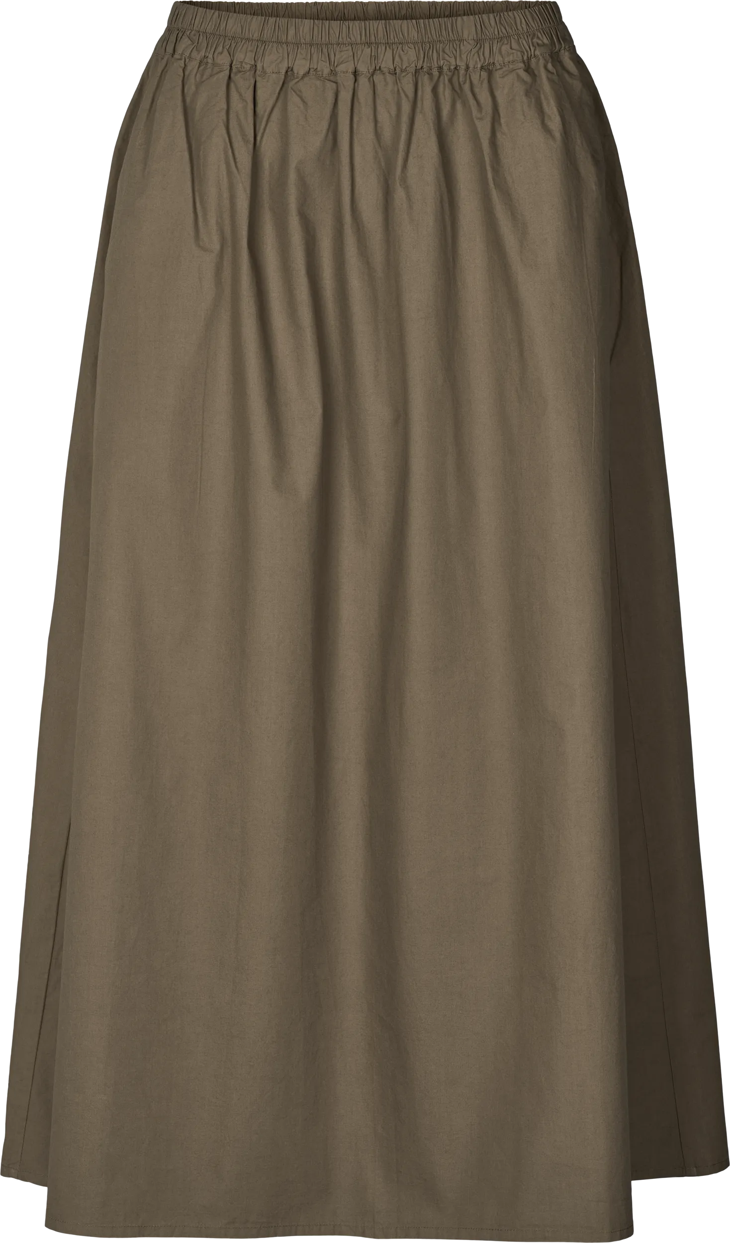 Astrid Long Skirt Poplin - Bungee Cord