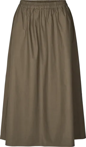 Astrid Long Skirt Poplin - Bungee Cord