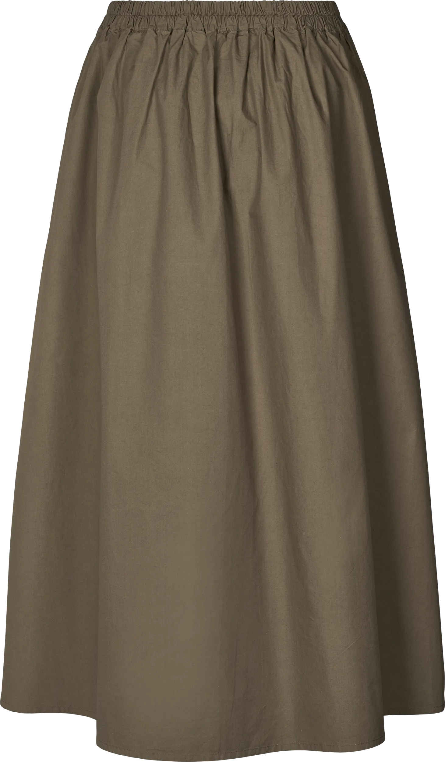 Astrid Long Skirt Poplin - Bungee Cord