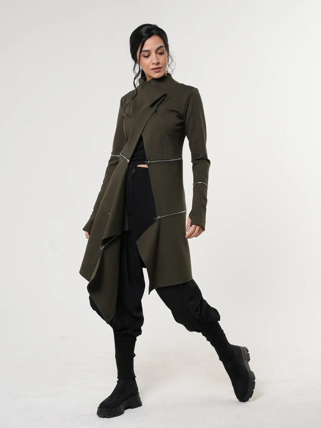 Avant Garde Military Green Coat