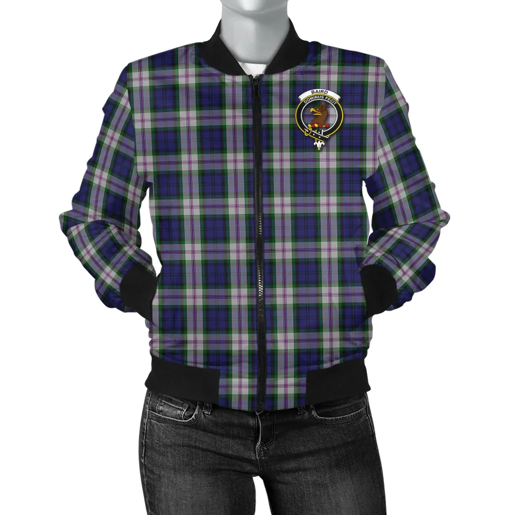 Baird Dress Tartan Bomber Jacket with Family Crest