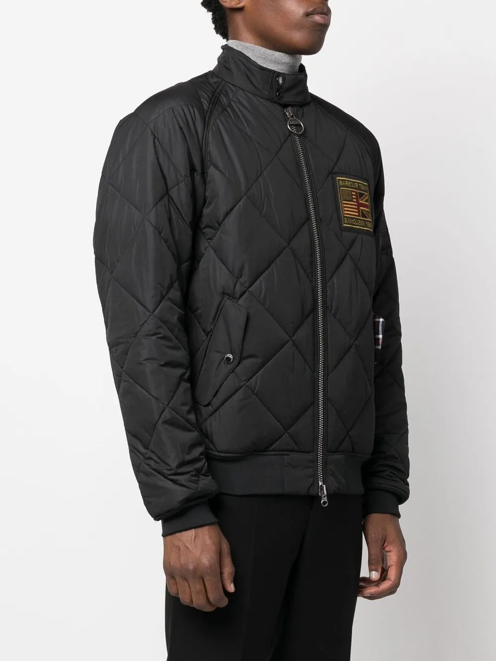 Barbour International Giubbotto Merchant Quilted Nero