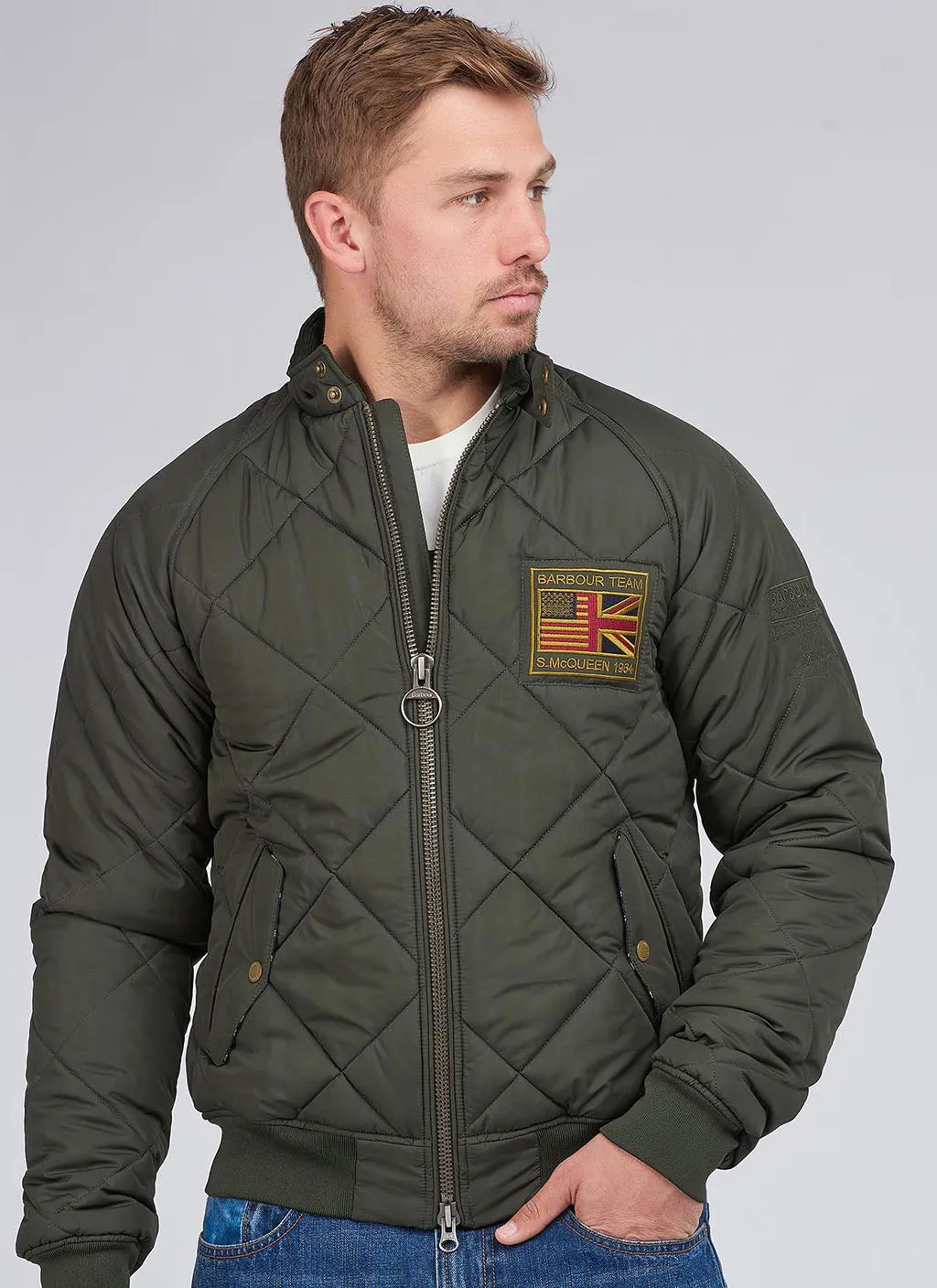 Barbour International Giubbotto Merchant Quilted verde