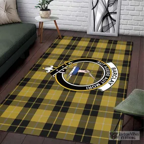 Barclay Dress Tartan Area Rug with Family Crest