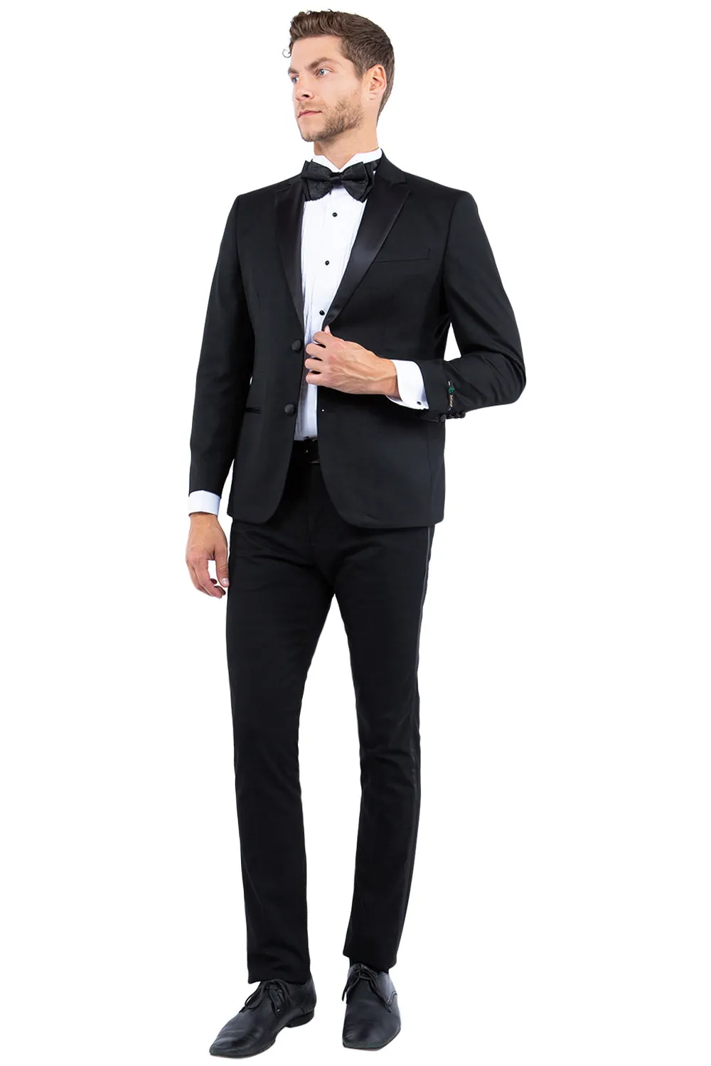 Black Notch Lapel Tuxedo Jacket