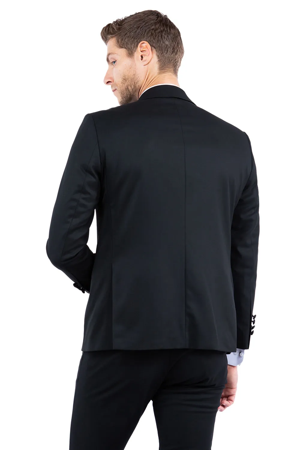 Black Notch Lapel Tuxedo Jacket