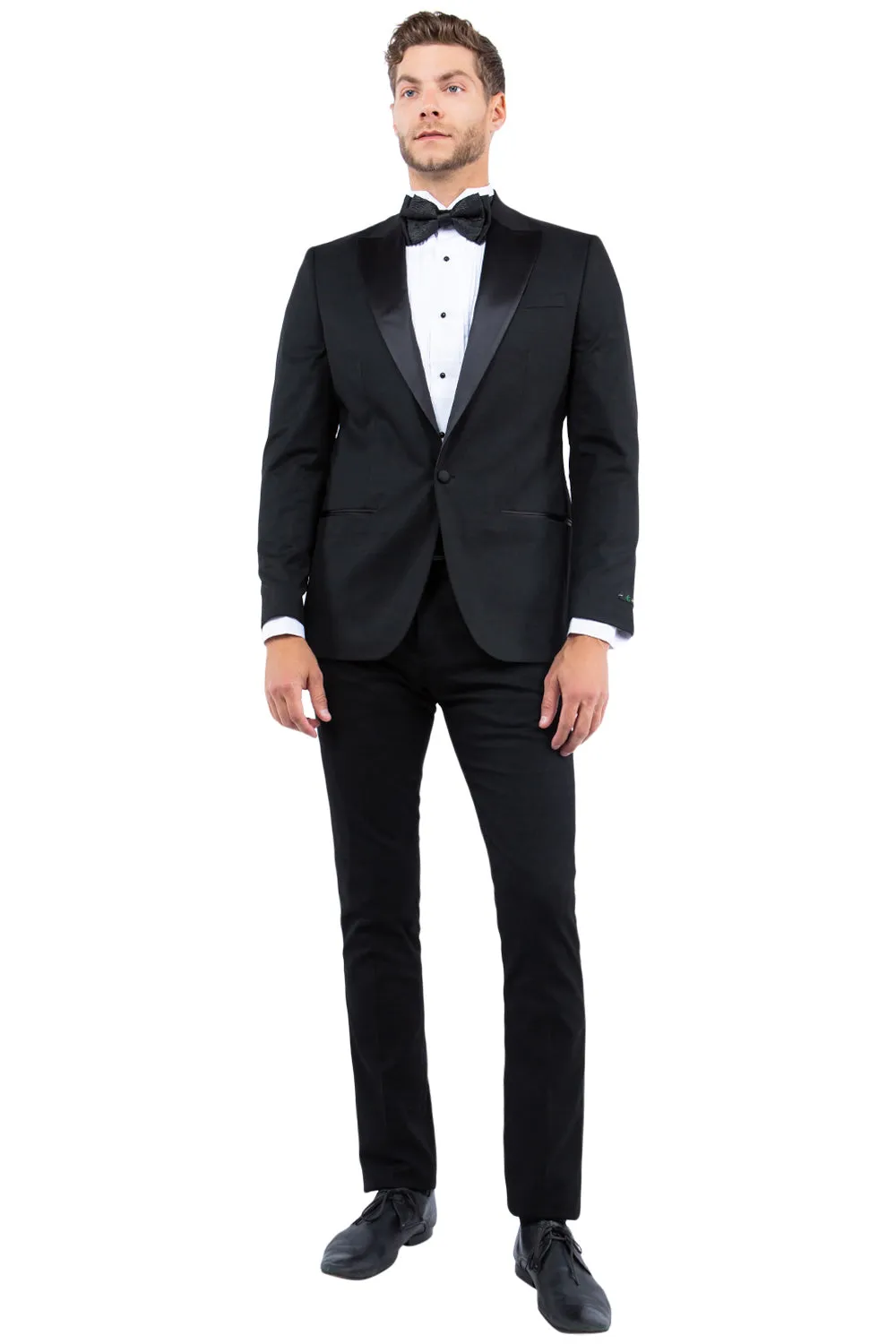 Black Peak Lapel Tuxedo Jacket