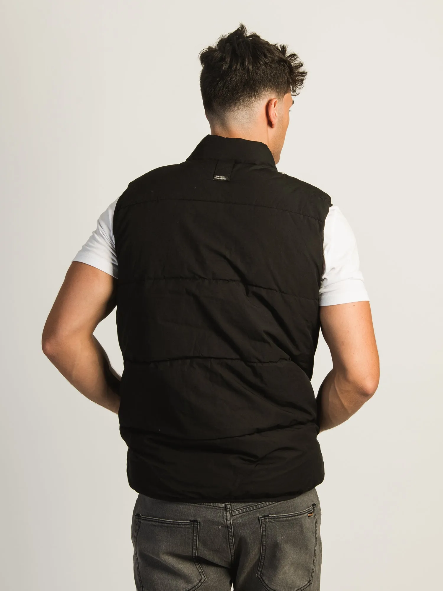 BLEND PUFFER VEST - BLACK