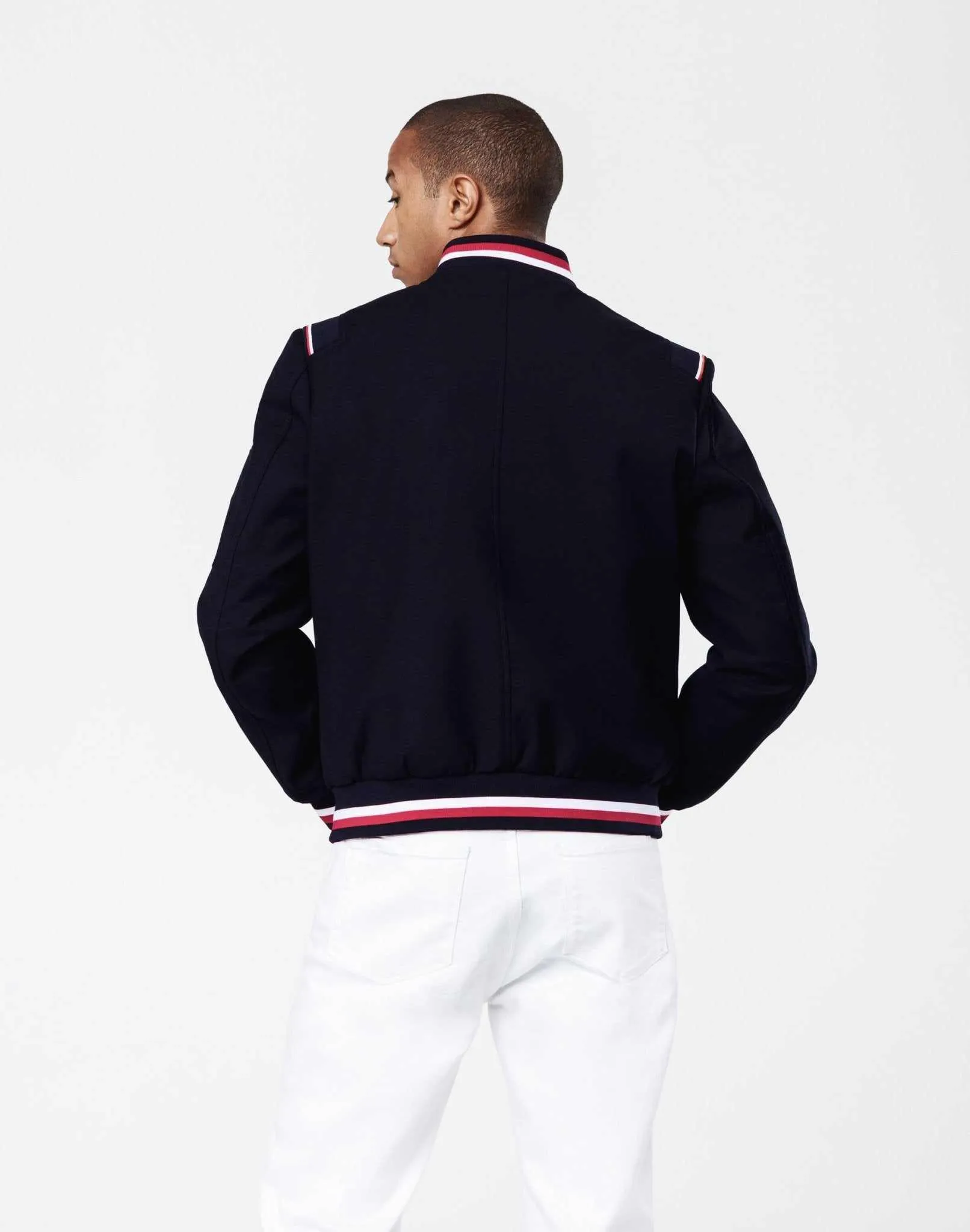 Blouson lainage marine