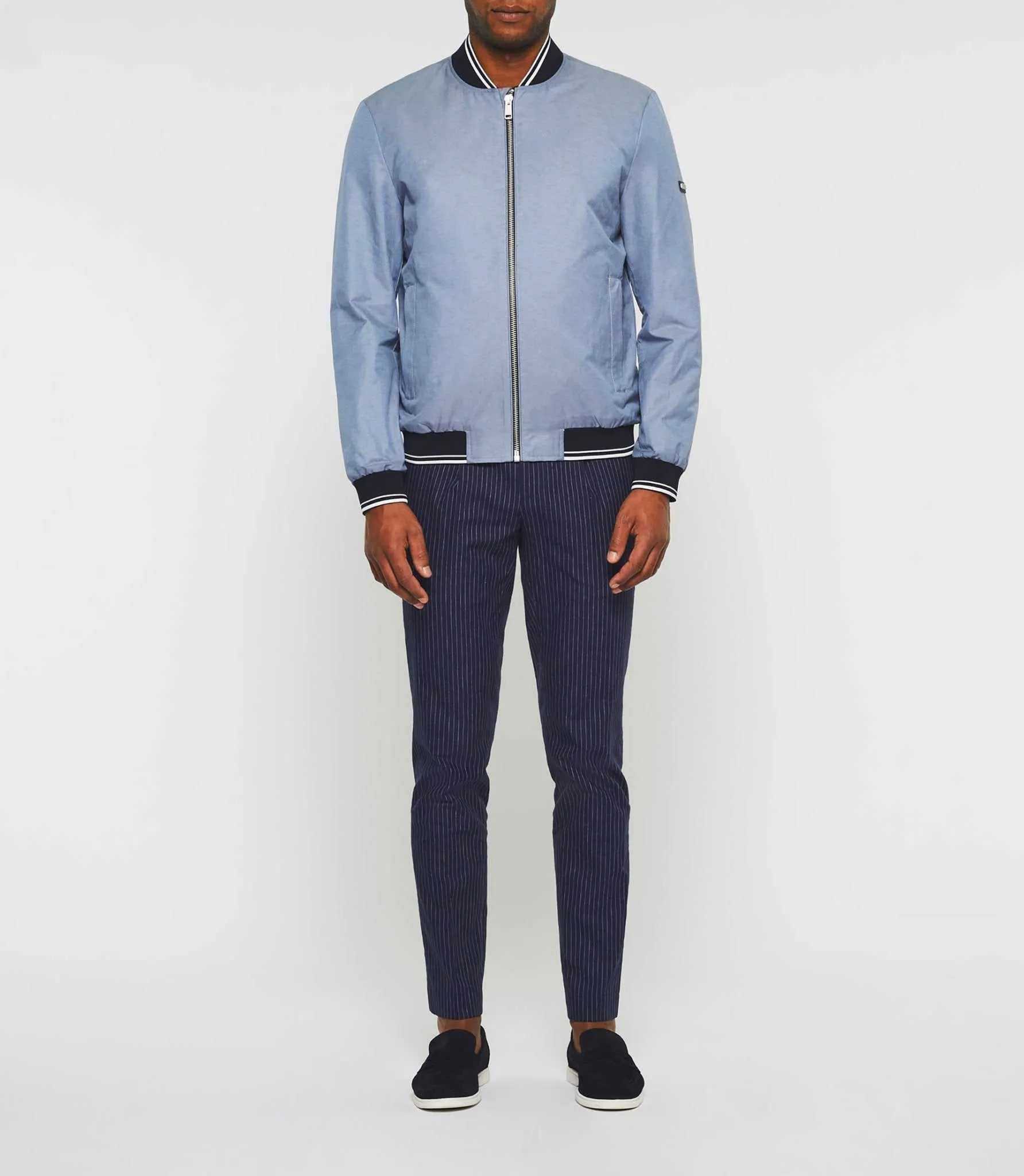 Blouson teddy léger bleu "Romeo"