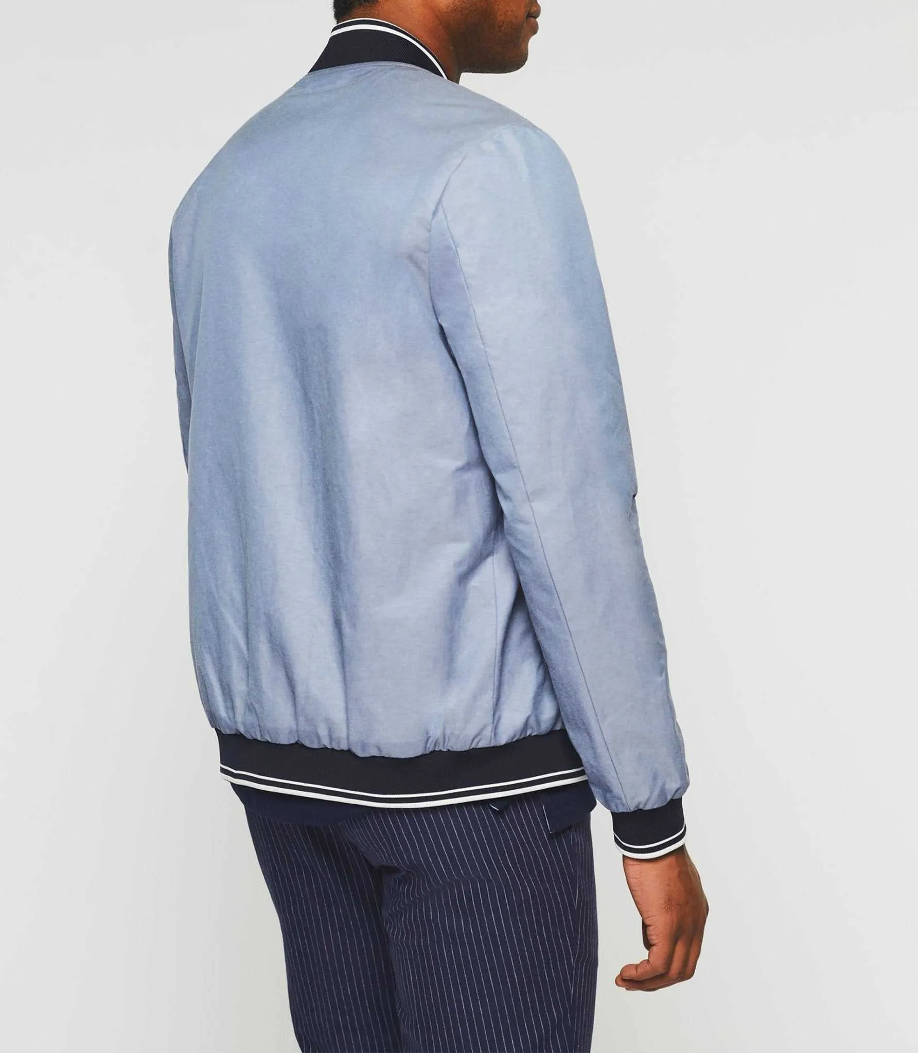 Blouson teddy léger bleu "Romeo"