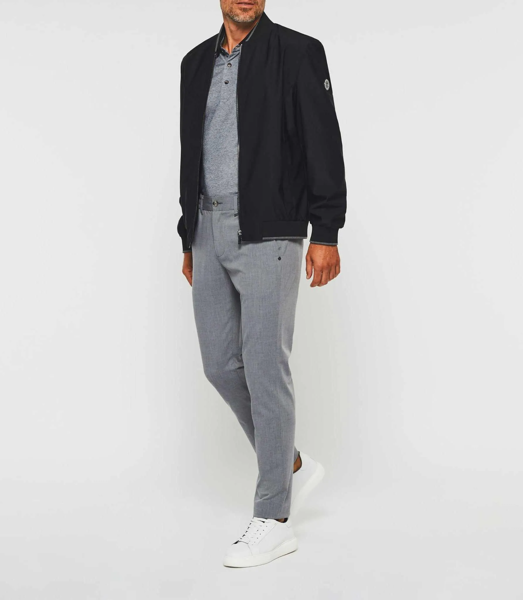 Blouson teddy léger noir "Ramsay"