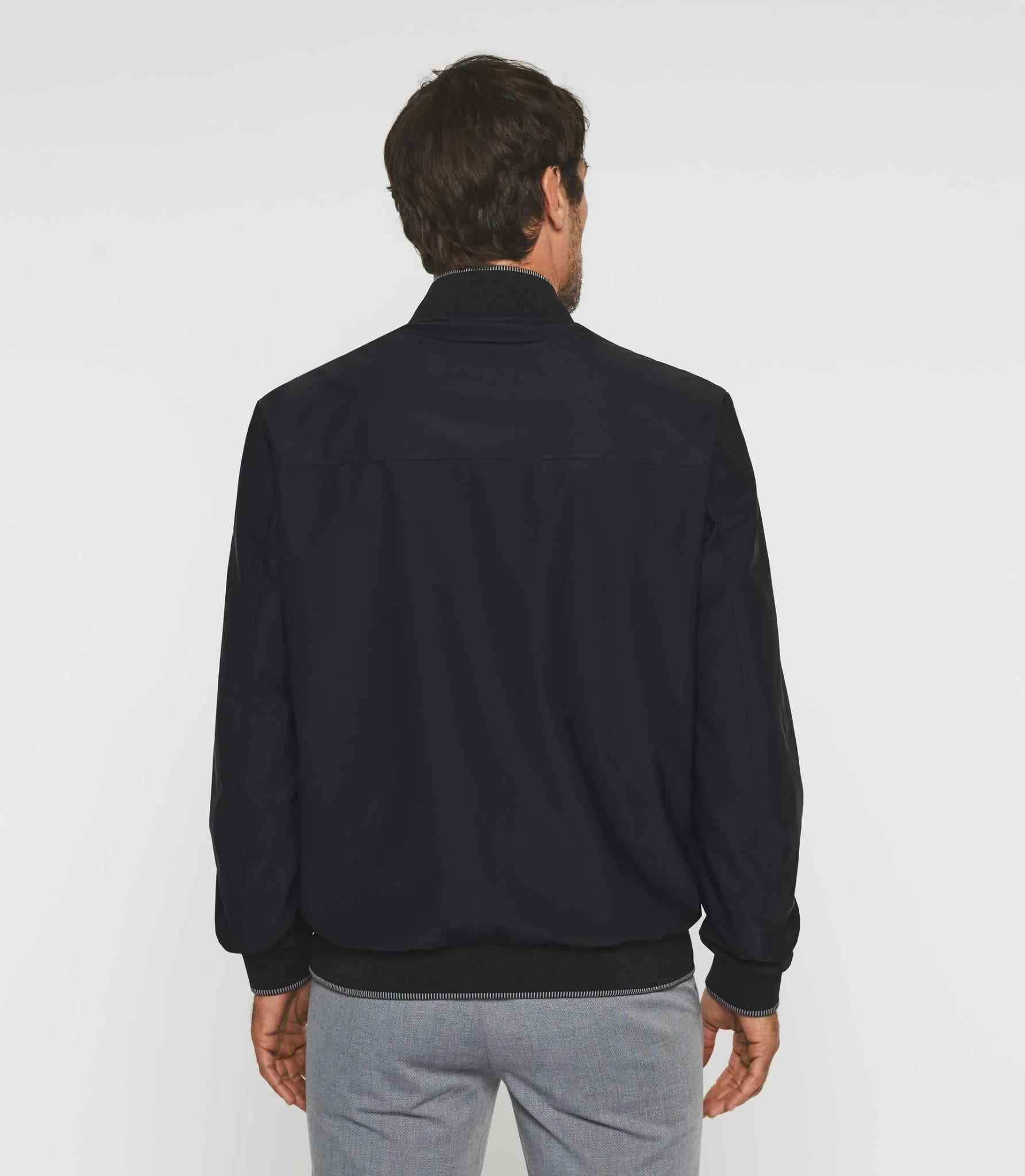 Blouson teddy léger noir "Ramsay"