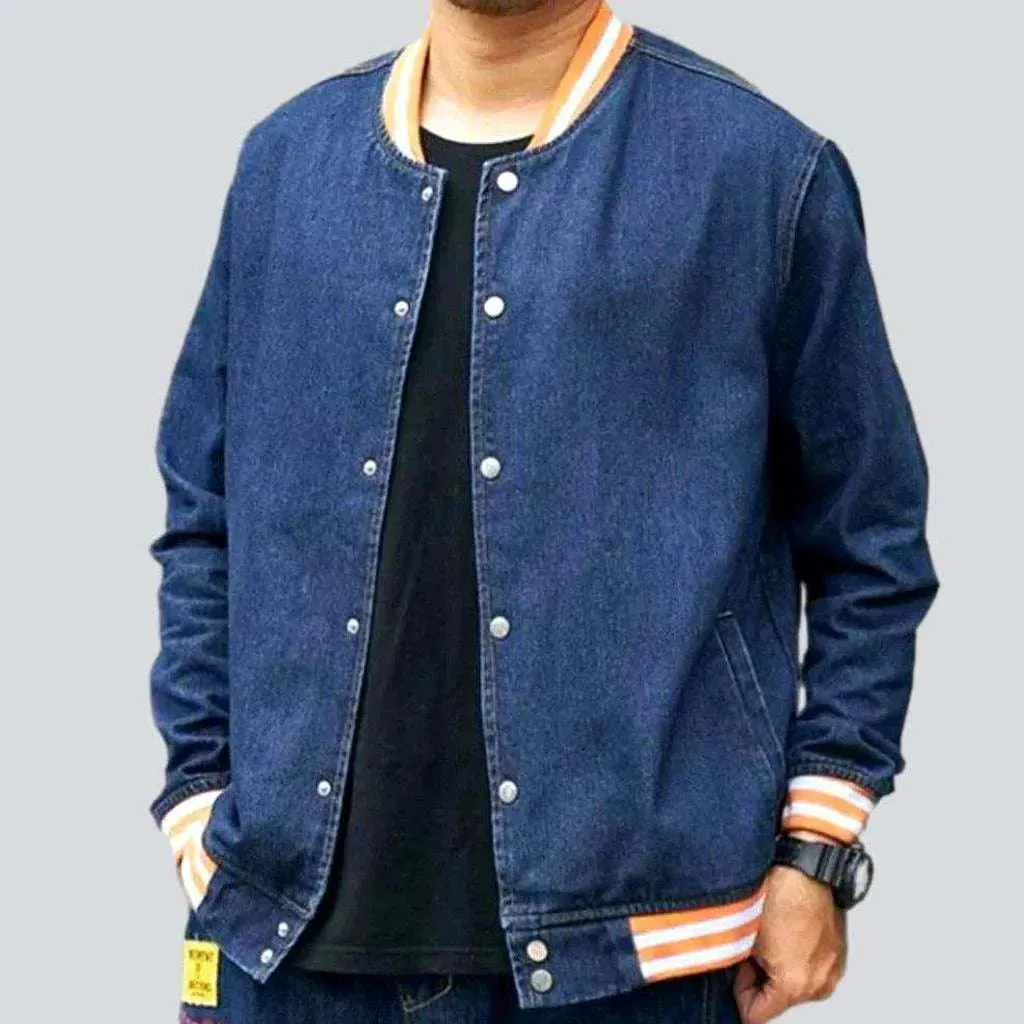 Bomber men's jean jacket