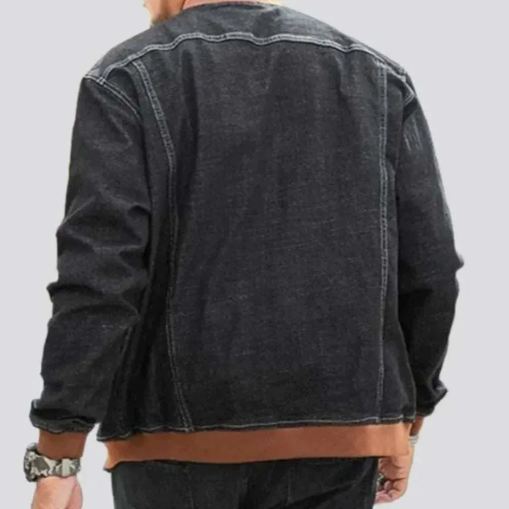 Bomber men's jean jacket