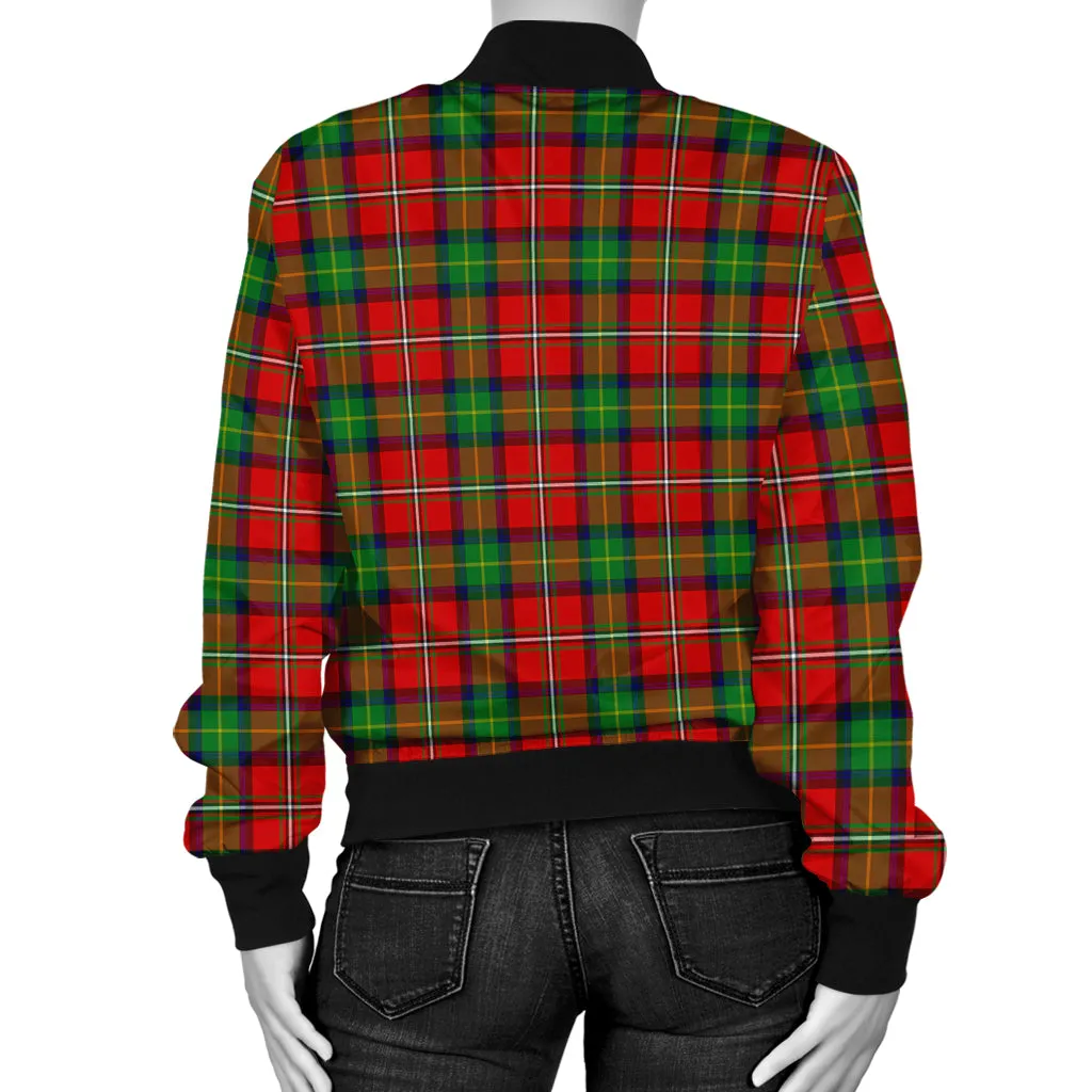 Boyd Tartan Bomber Jacket with Family Crest