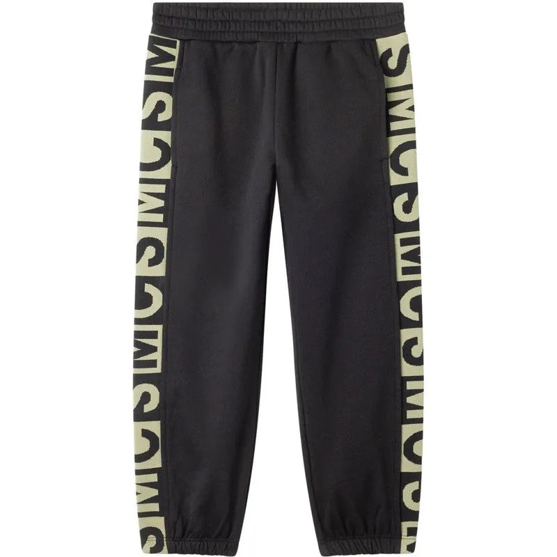 Boys Black SMC Logo Joggers