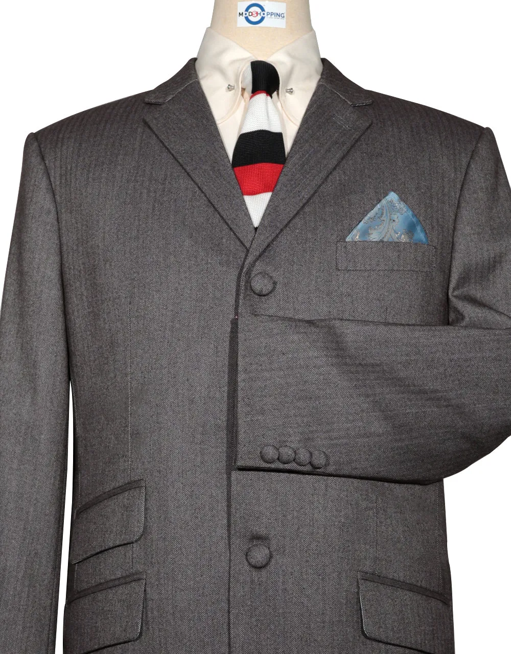 Brown Grey Herringbone Tweed jacket