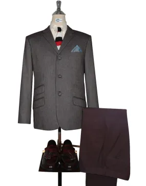 Brown Grey Herringbone Tweed jacket