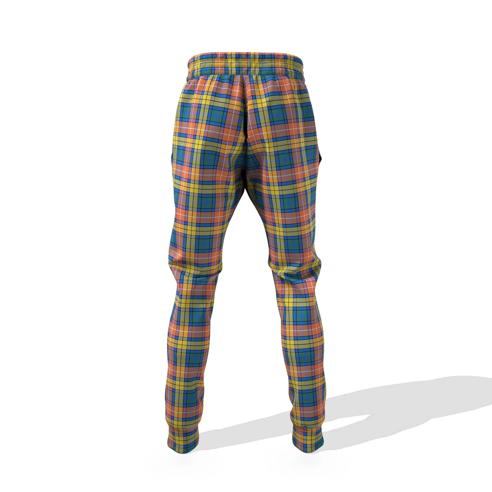 Buchanan Ancient Tartan Joggers Pants with Family Crest