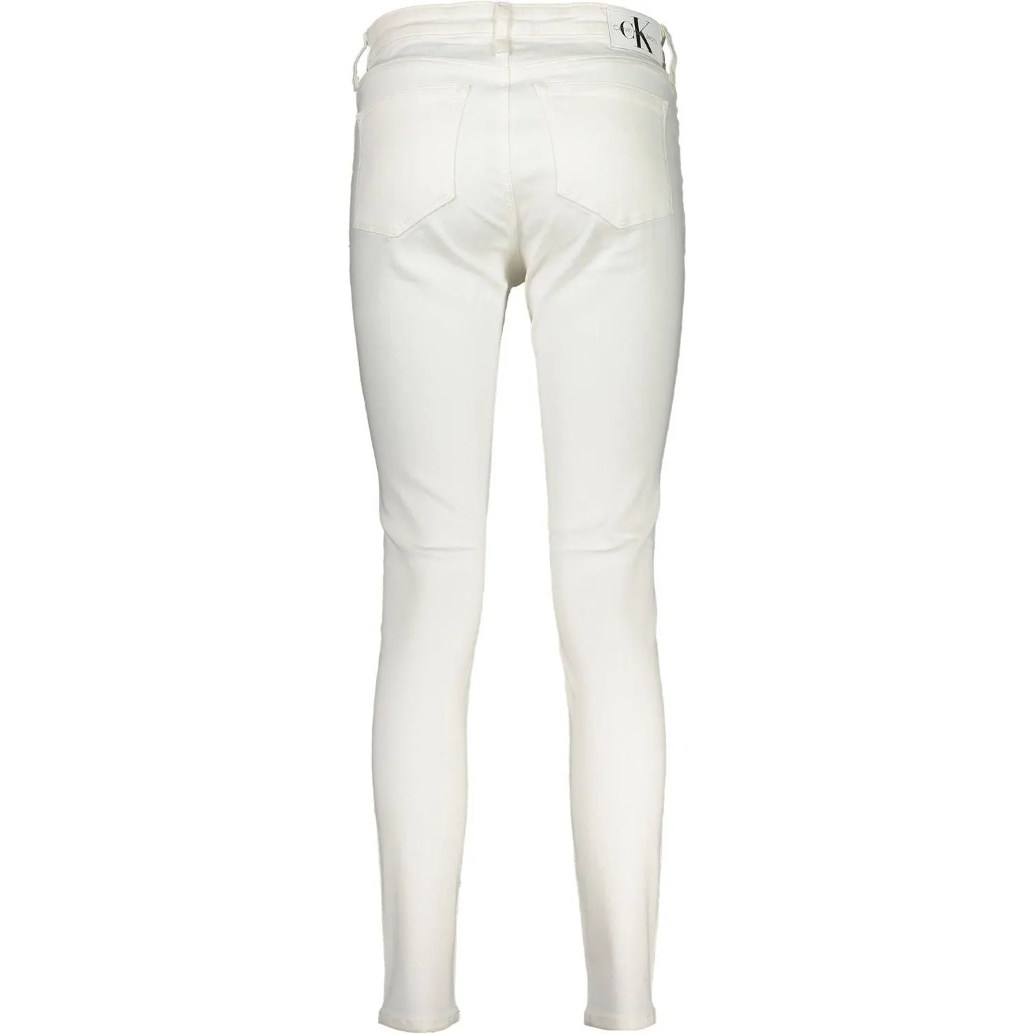 Calvin Klein White Cotton Women Jeans