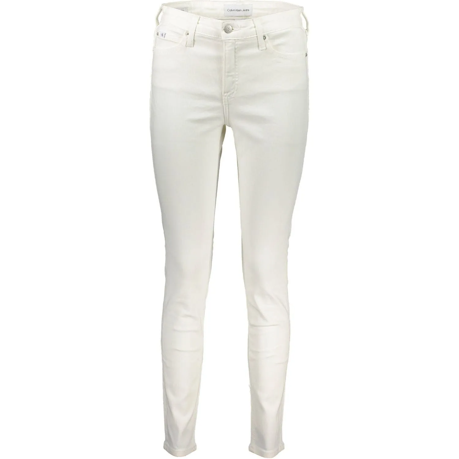 Calvin Klein White Cotton Women Jeans