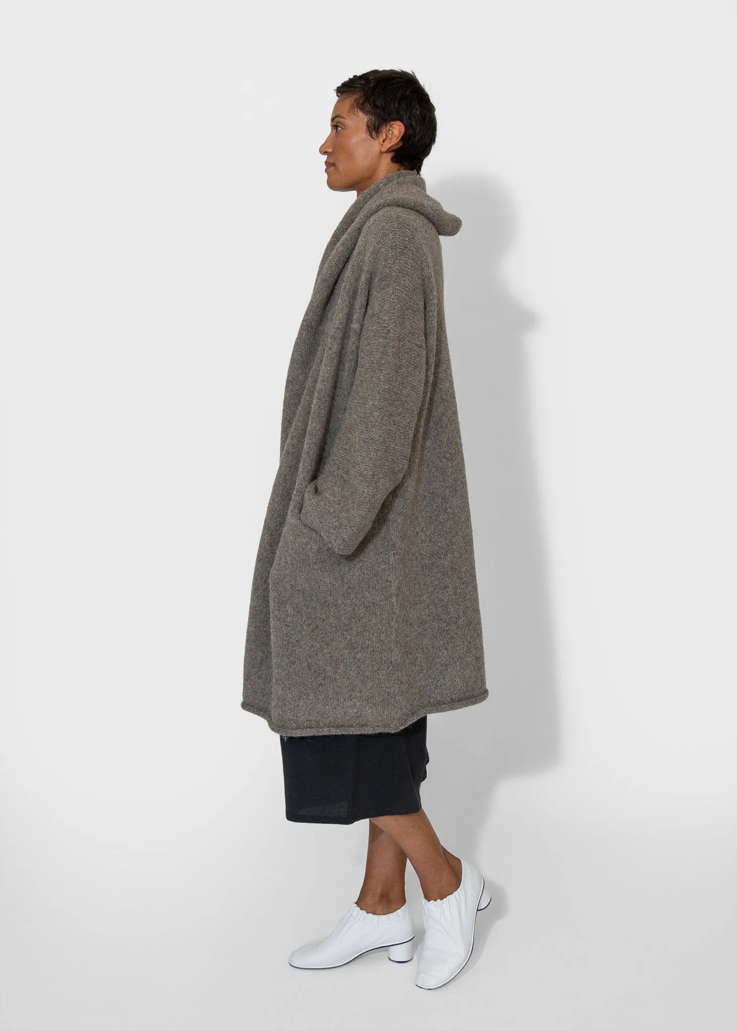 Capote Coat in Rock