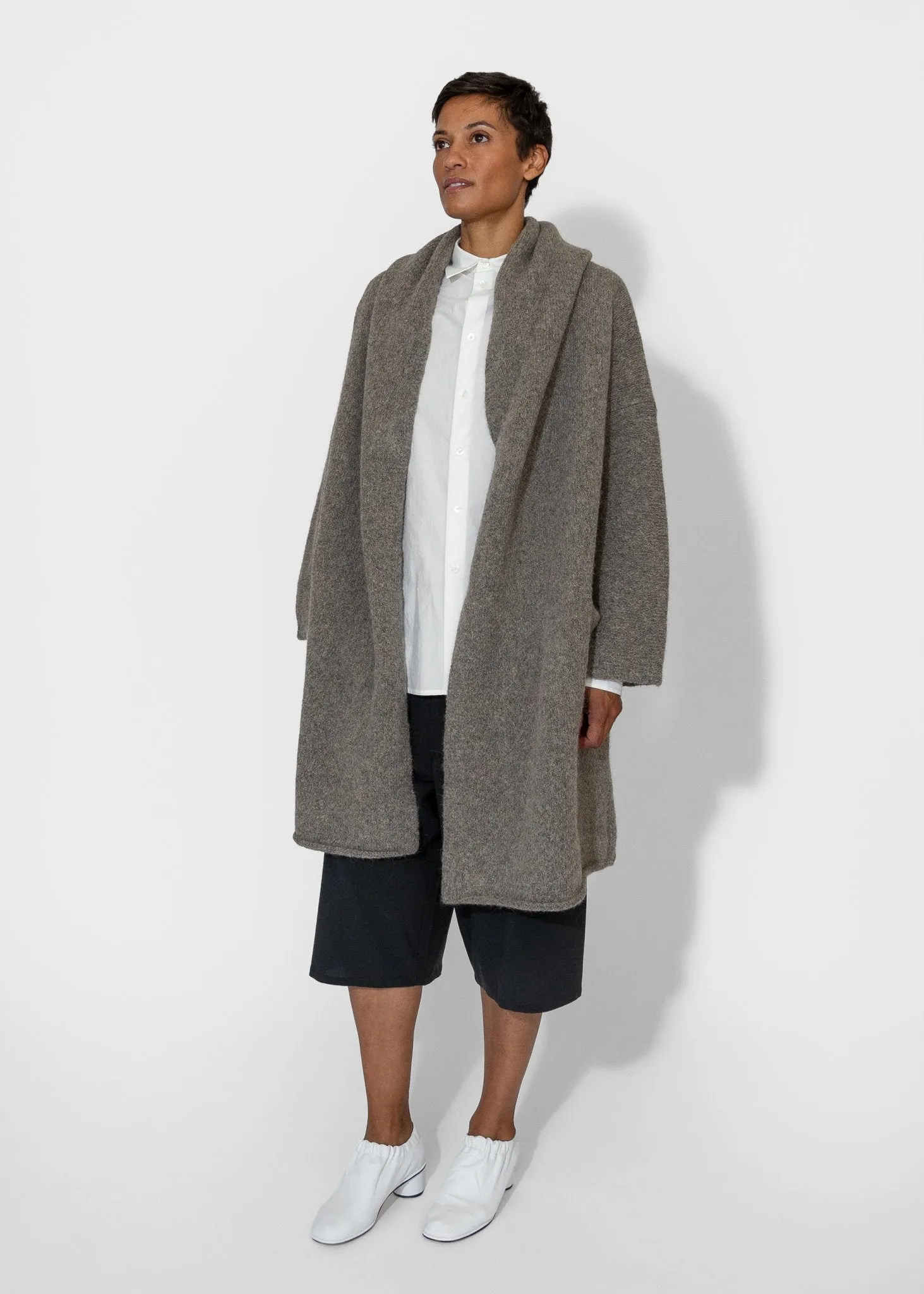 Capote Coat in Rock