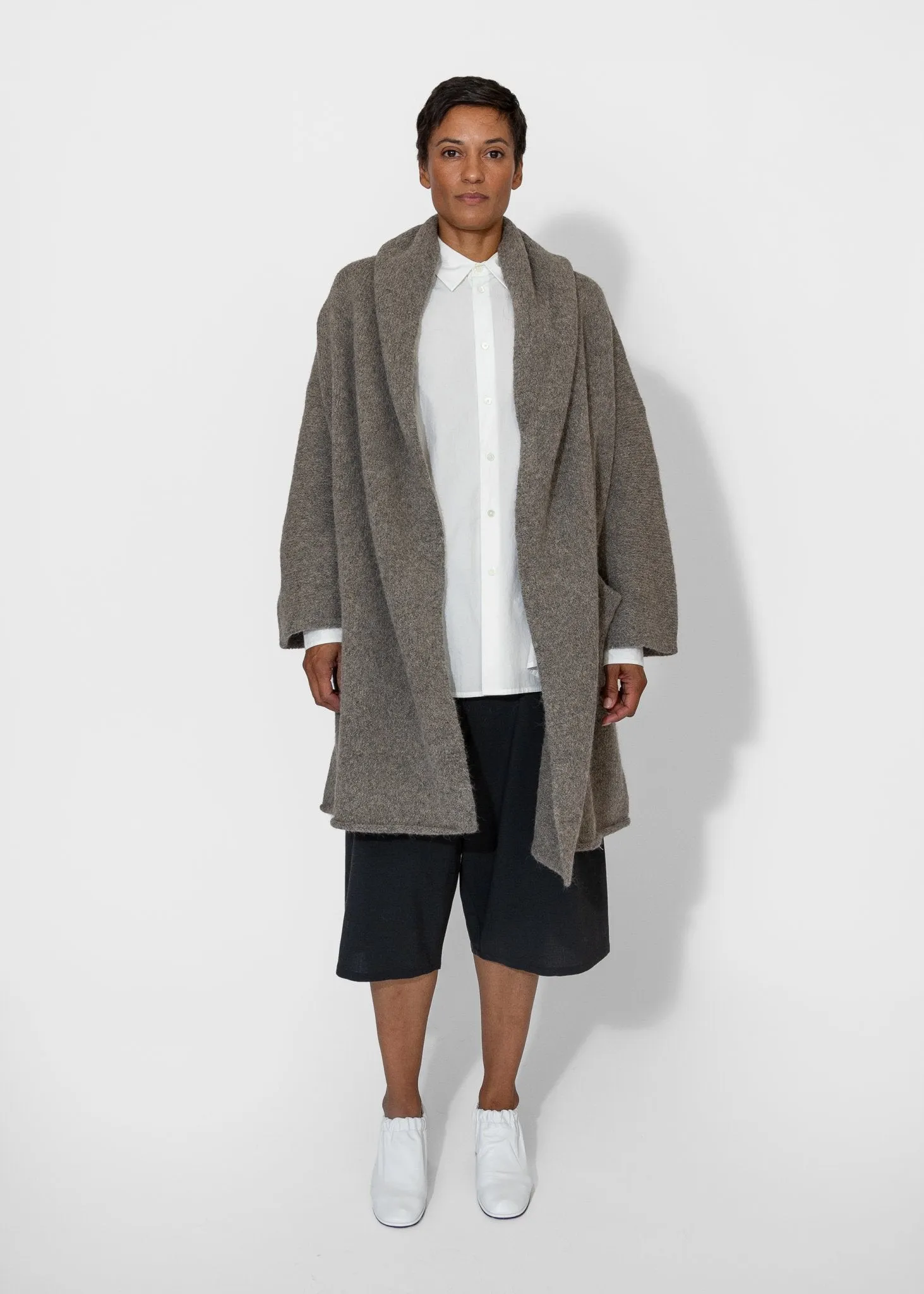 Capote Coat in Rock