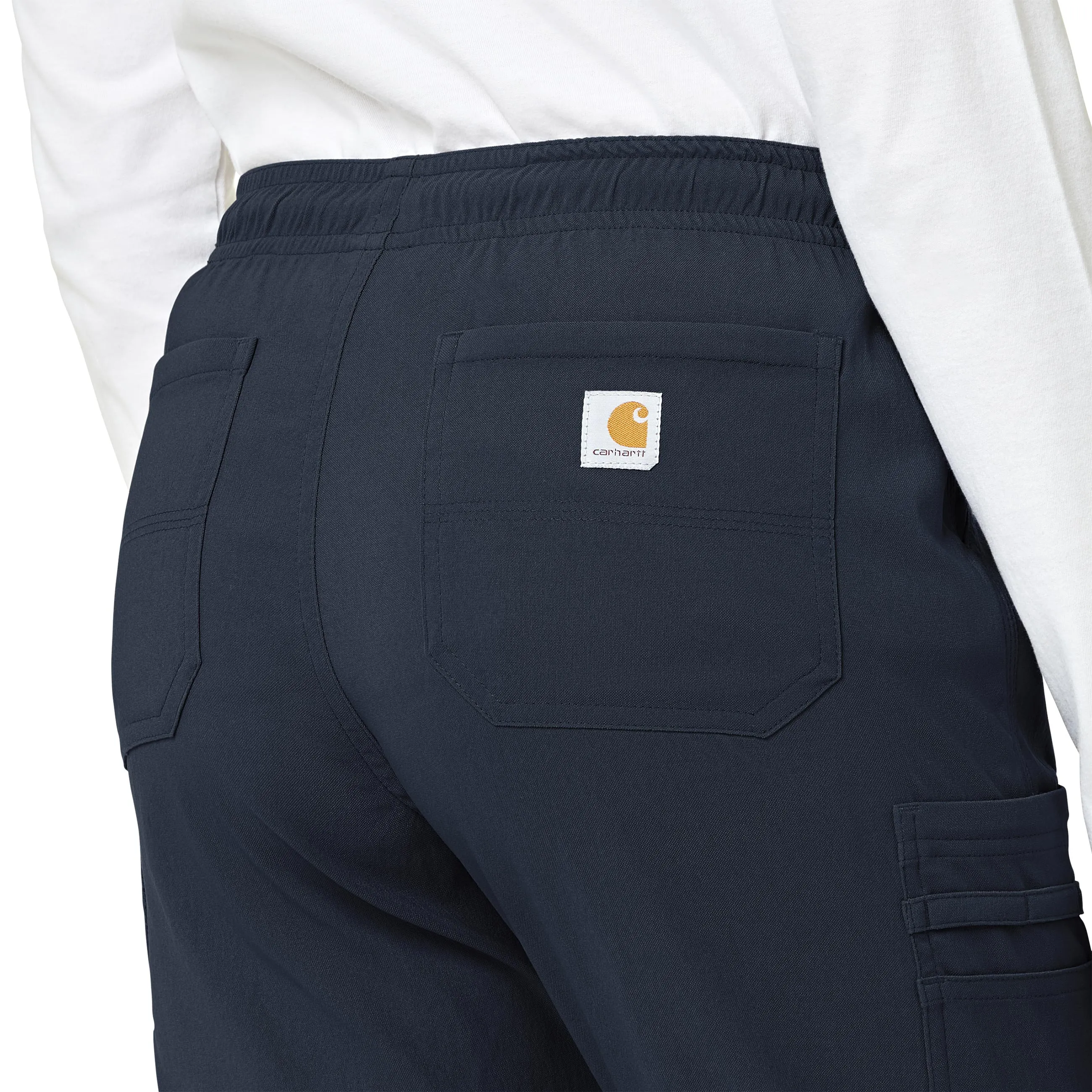 Carhartt Rugged Flex Peak Women's Cargo Jogger Scrub Pant - Navy