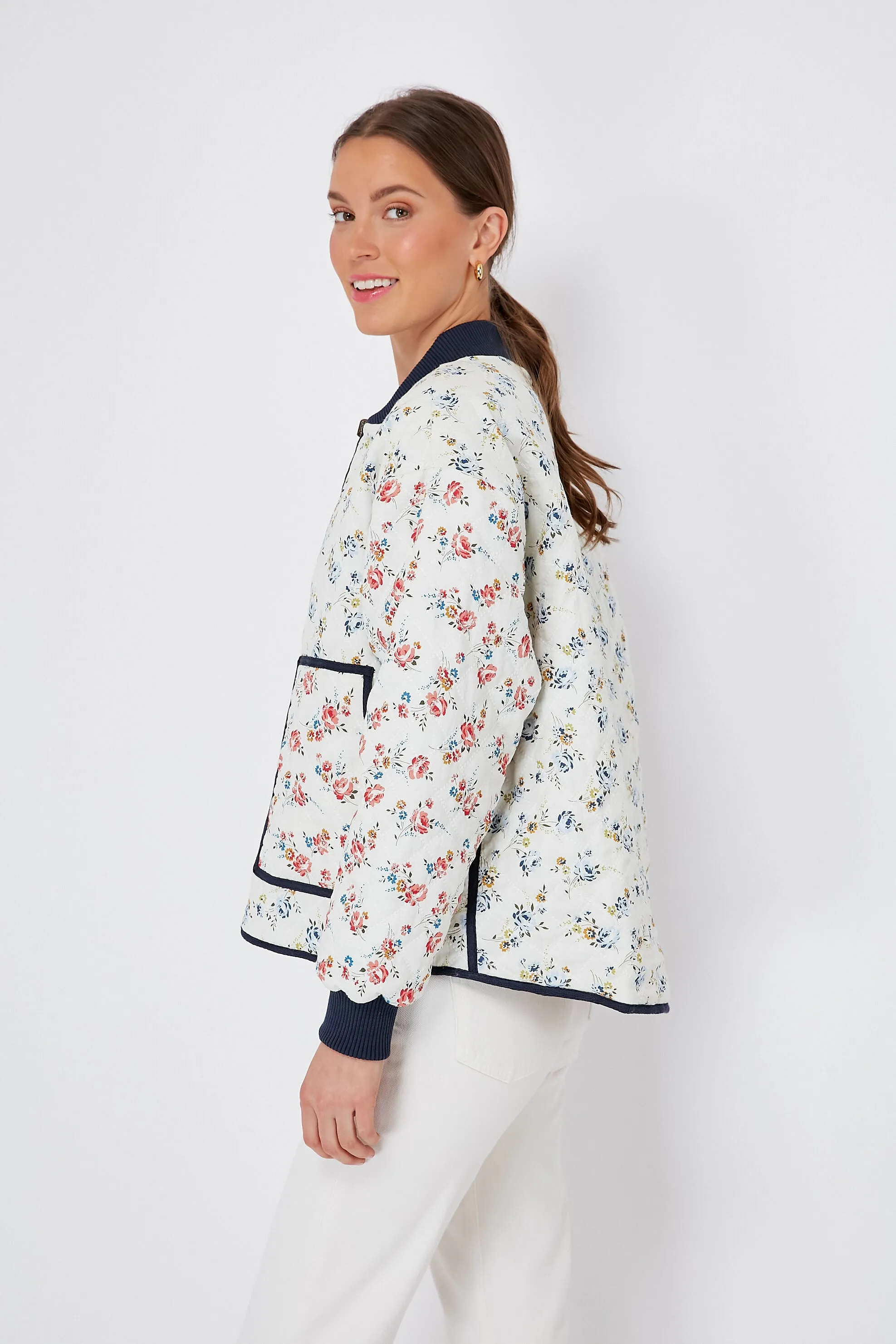 Carolina Rose Patchwork The Reversible Quilted Bomber