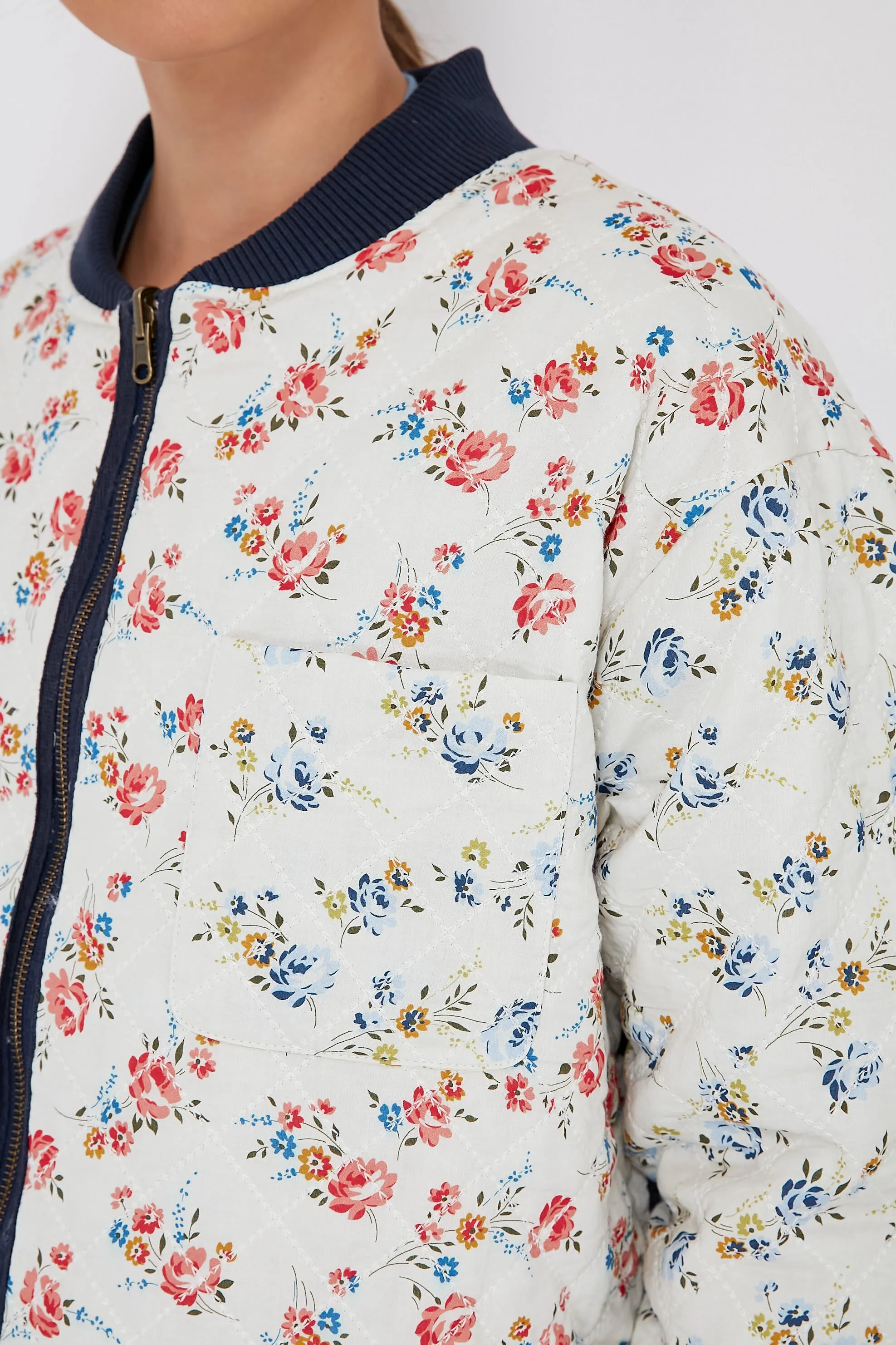 Carolina Rose Patchwork The Reversible Quilted Bomber