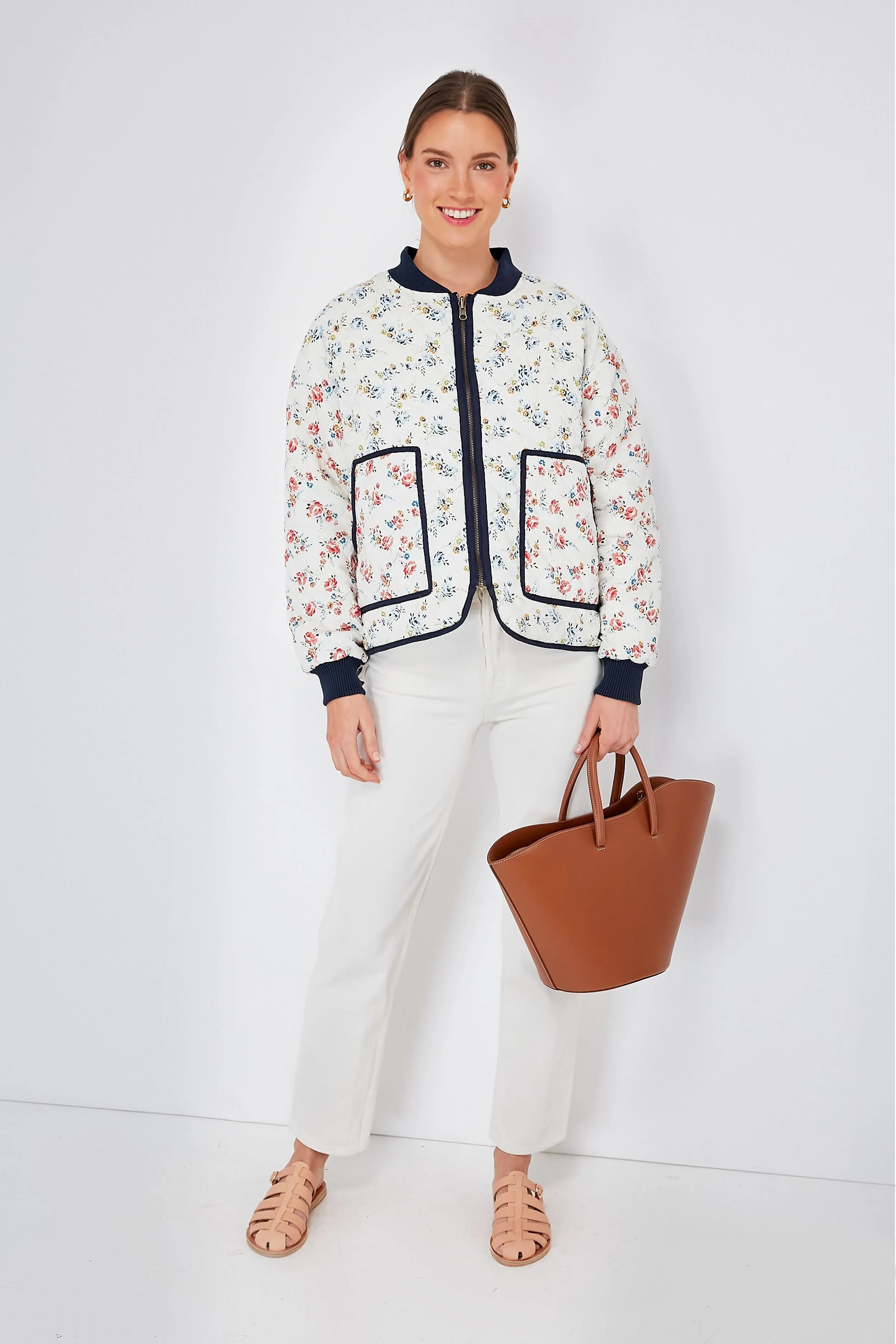 Carolina Rose Patchwork The Reversible Quilted Bomber