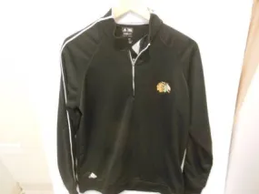 Chicago Blackhawks Adidas Black Climalite 1/4 Zip Adult Jacket