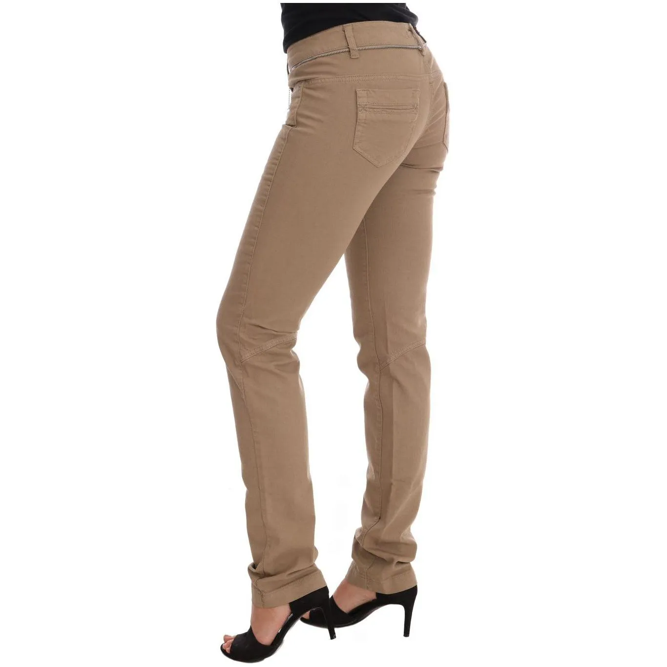 Costume National Beige Super Slim Fit Denim Delight