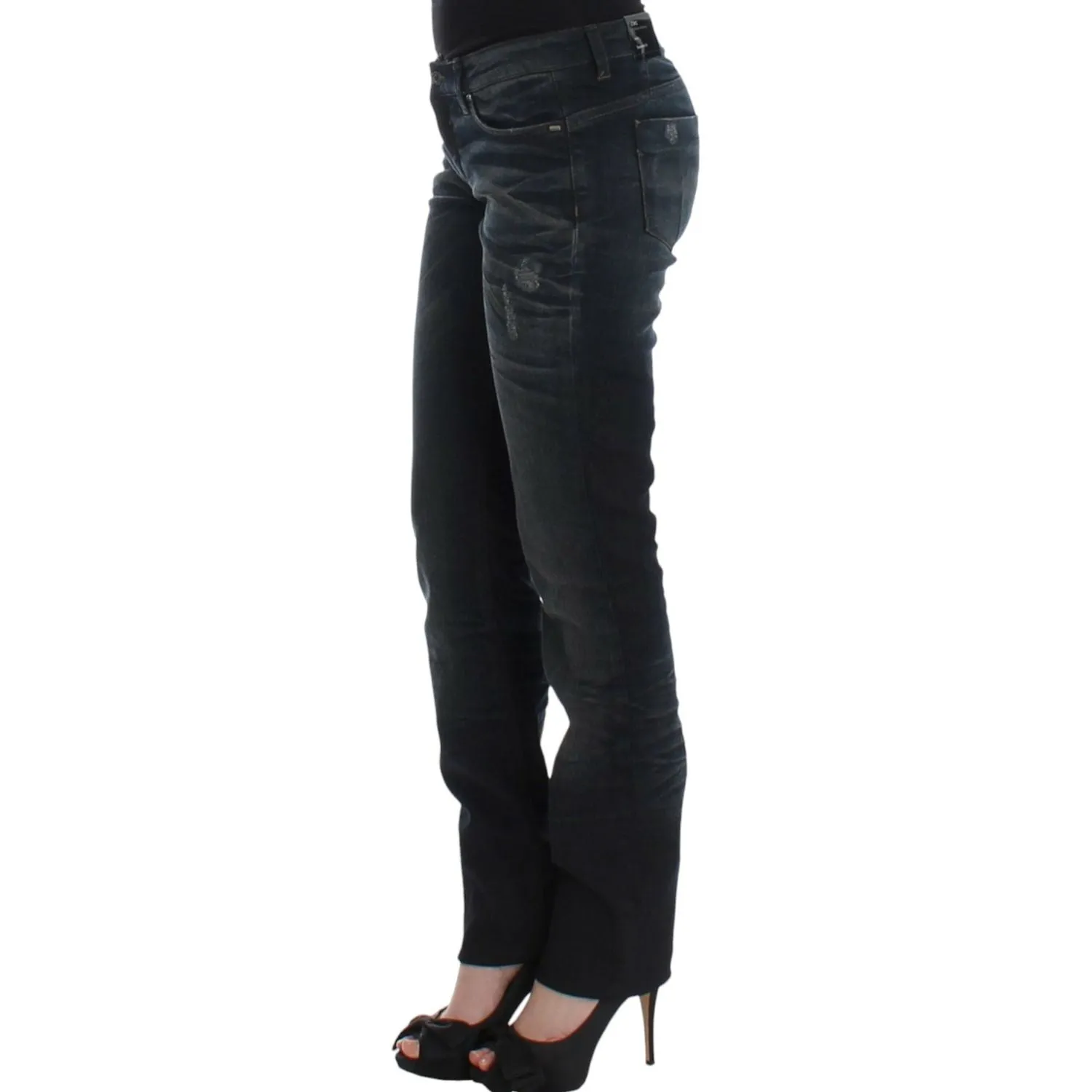 Costume National Chic Superskinny Blue Denim Jeans