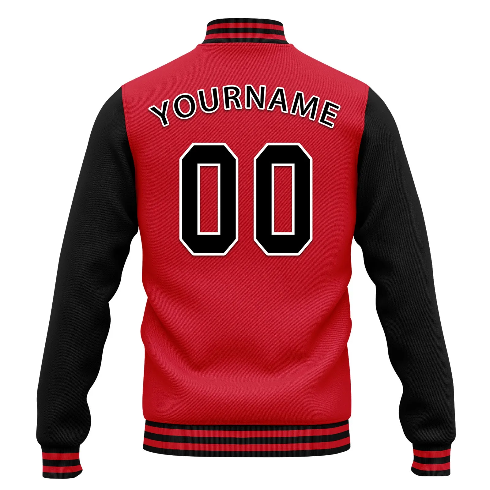 Custom Raglan Sleeves Jacket Bomber Full-Snap Varsity Letterman Personalized Jacket FZ005-D025002-1