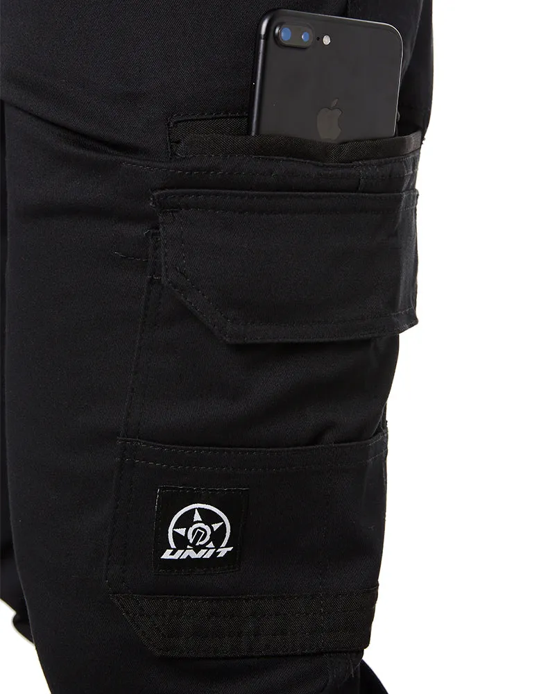 Demolition Cuffed Stretch Cargo Pant - Black