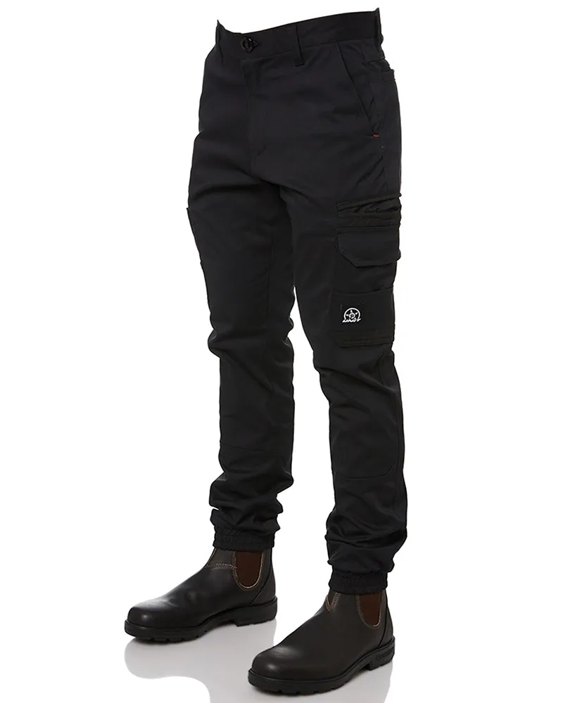 Demolition Cuffed Stretch Cargo Pant - Black