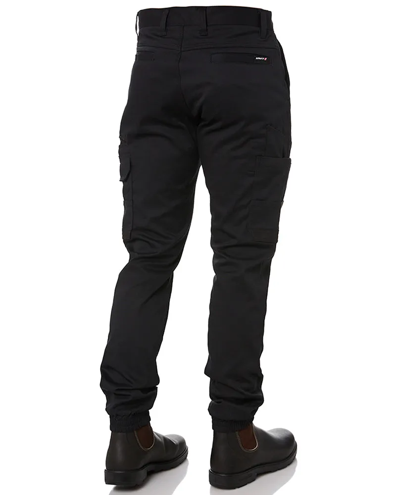 Demolition Cuffed Stretch Cargo Pant - Black